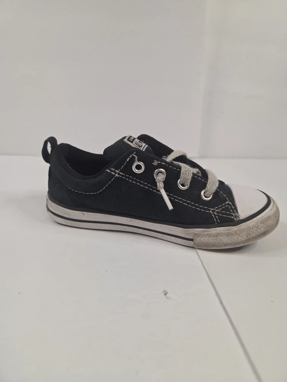Converse Chuck Taylor All Star Toddler Slip-On Sneakers Black White Size 10